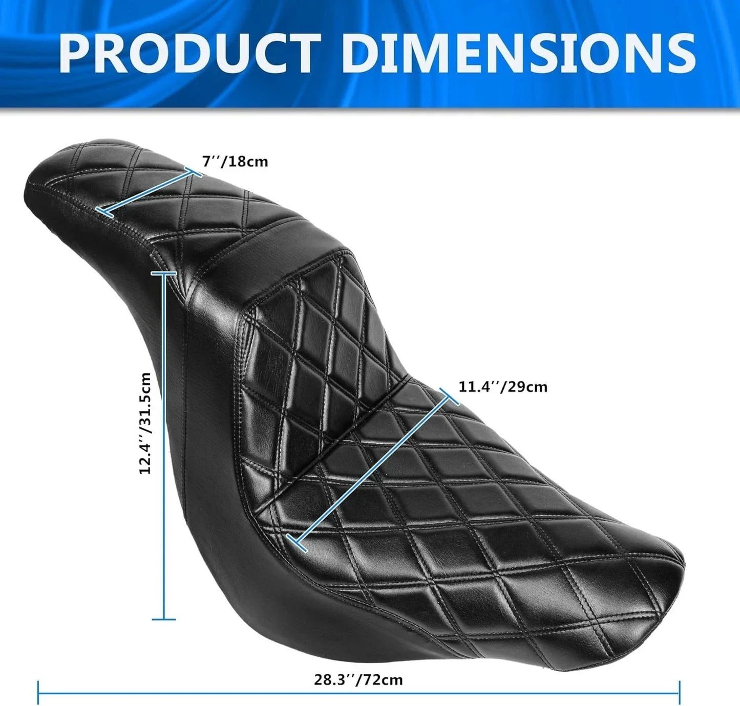 Seat for 2018-2024 Harley Softail Low Rider FXLRS FXLRST FXLR Sport Glide FLSB