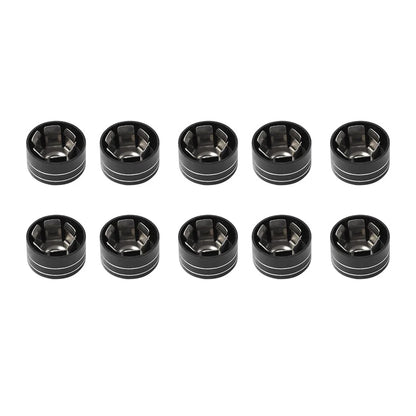 10 x CNC 11mm-14.6mm Engine Bolt Topper Caps for Harley Dyna Softail