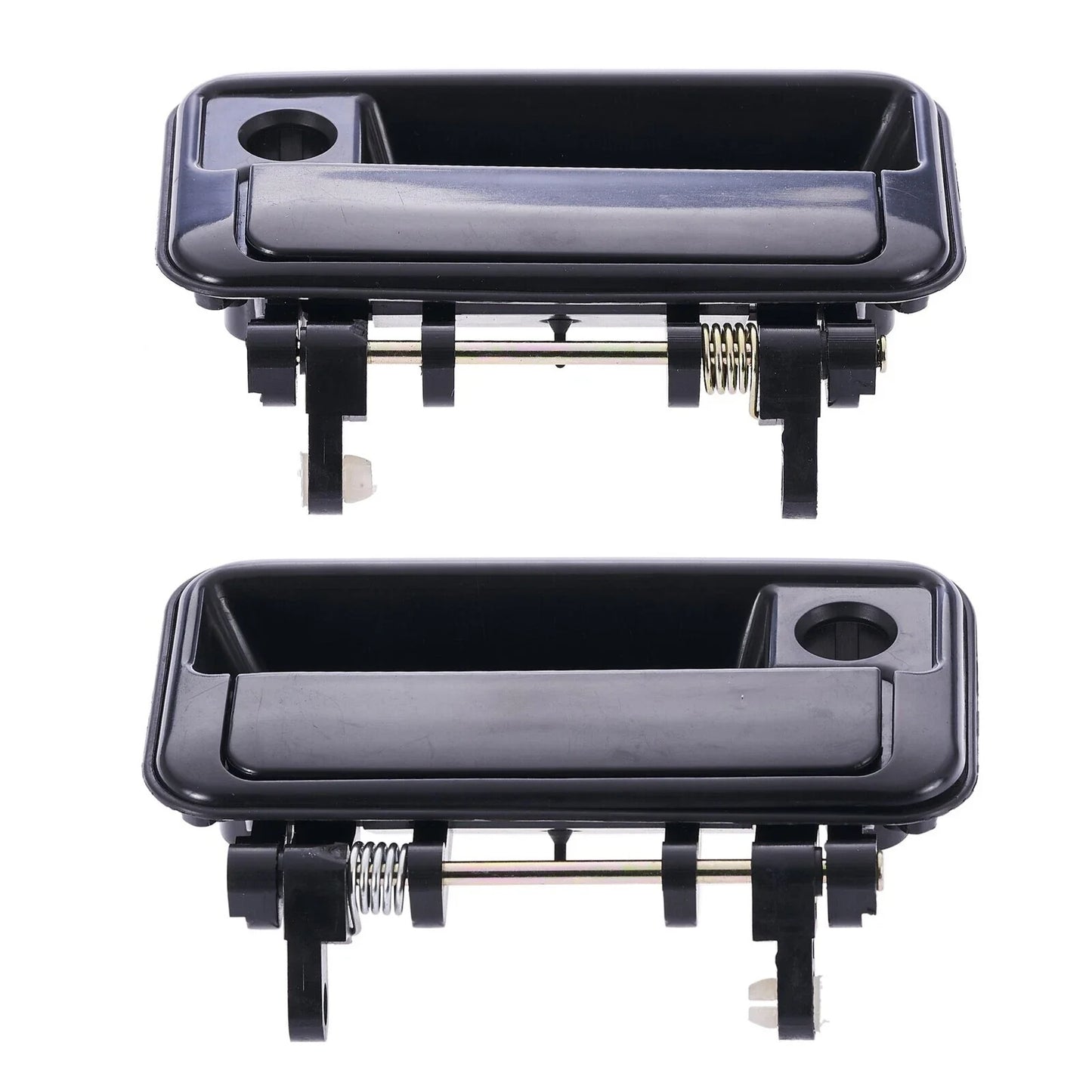 Door Handle Outer Set of 2 Black Front Left+Right for Suzuki Swift (1989–1999)