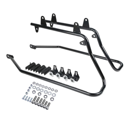 Black Saddlebags Conversion Brackets for Harley Softail (1986-2017)