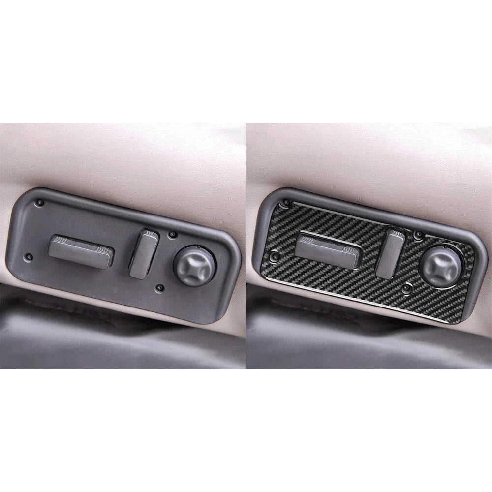 Carbon Fiber Seat Control Adjustment Button Covers for Hummer H2 (2003-2007)