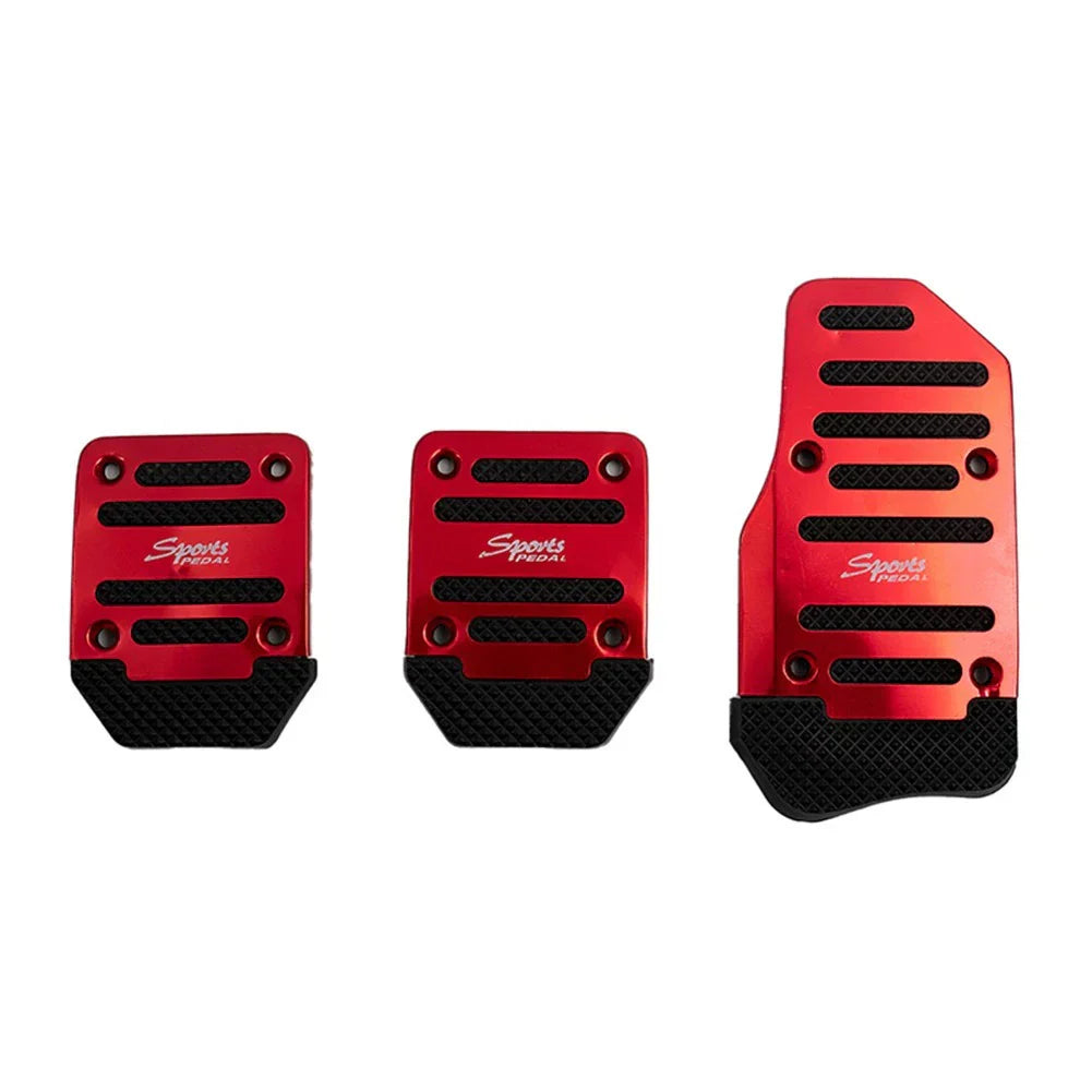 3 x Car Foot Pedals Clutch Brake Treadle Non-Slip Safe Driving