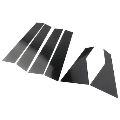 6 x Black Door Window Trim Covers for Kia Forte (2019-2024) Sedan