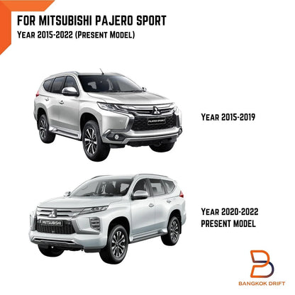 Matte Black Door Sill Scuff Plates for Mitsubishi Pajero Sport (2015-2024)