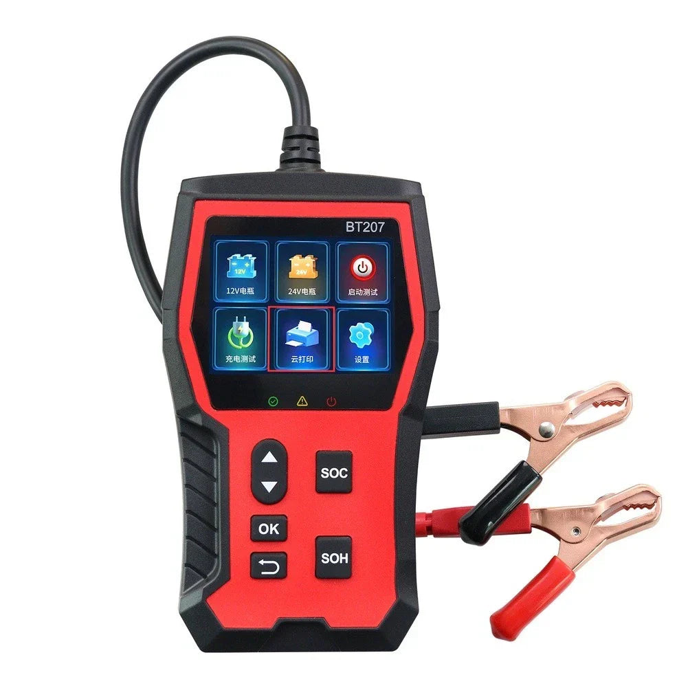 12V 24V Car Battery Tester with LCD Screen for Acid Battery Analysis