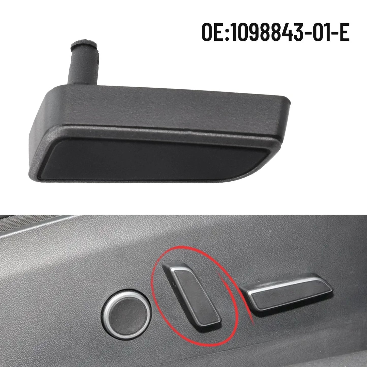 Seats Switch Button Seats Cushion Button Backrest Buckle Co-pilot for Vehicle