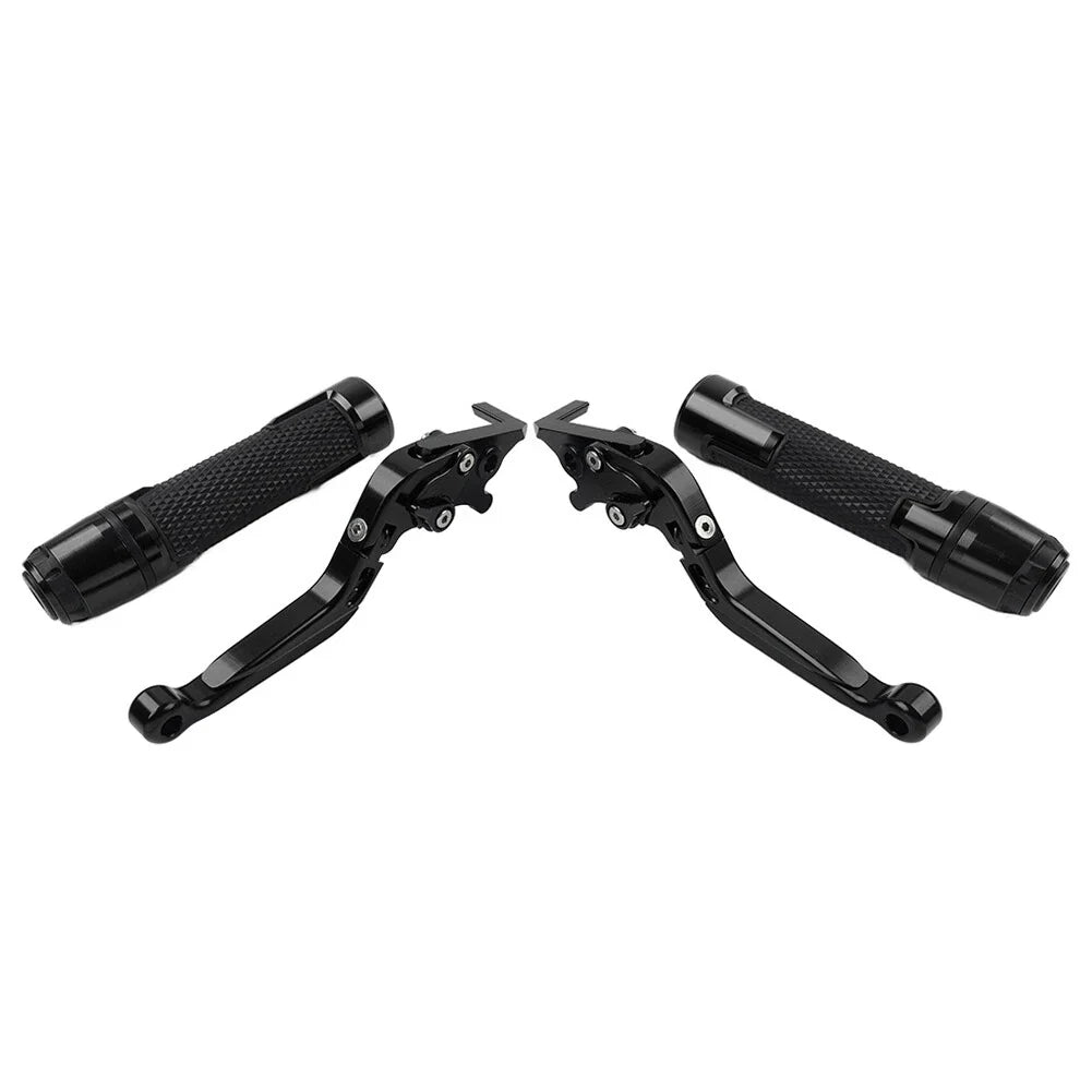 Black Extendable Brake Clutch Lever Grip Set for BMW S1000XR (2015-2021)