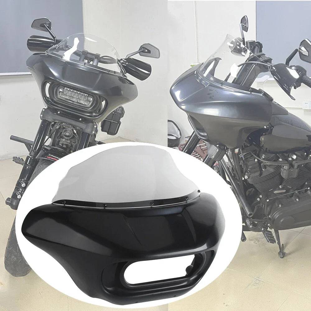9" Wind Deflector Front Headlight Fairing for Harley Softail Fat Bob (2018-2023)