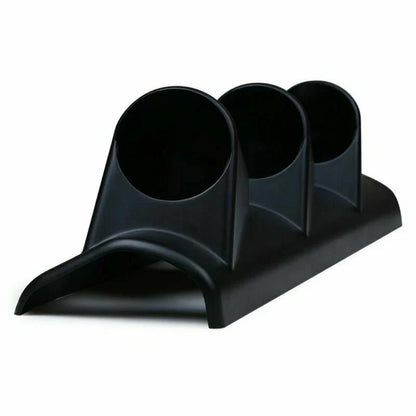 A-Pillar Pod 3 x Triple Gauge Holder for Car 52mm Bendable Black