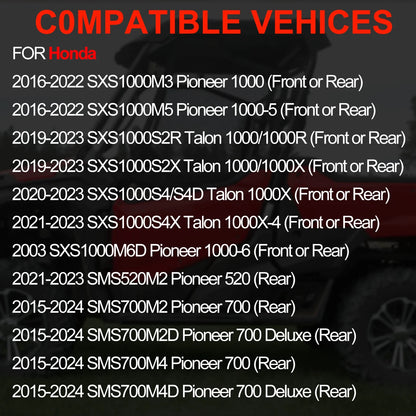 2x Front+Rear Wheel Bearing Circlip for Honda Pioneer 1000-5 (2016–2022)