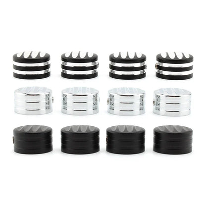 Billet Head Bolt Cover Caps Black for T120 Thruxton Scrambler Street Cup