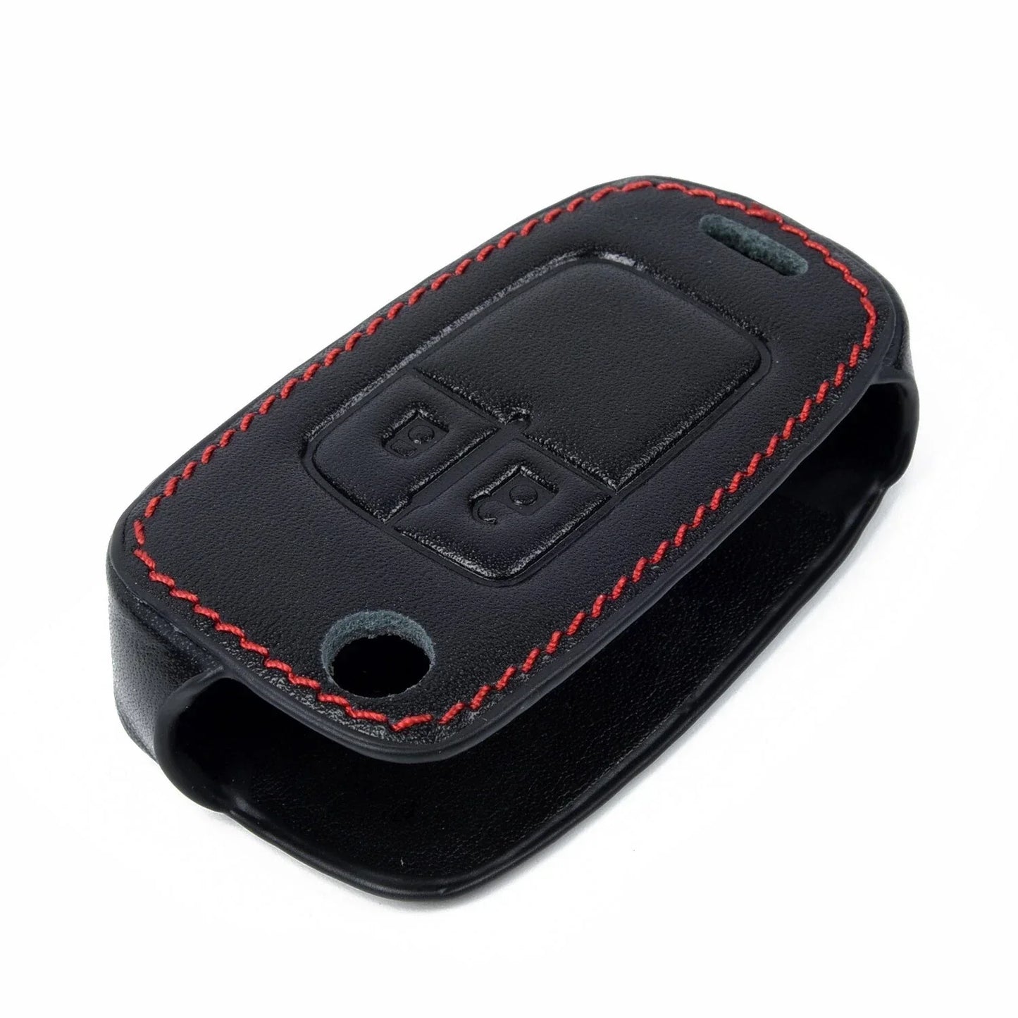 With Buckle Key Case 2-Button Remote Leather Alloy for Corsa D Zafira(2006–14)