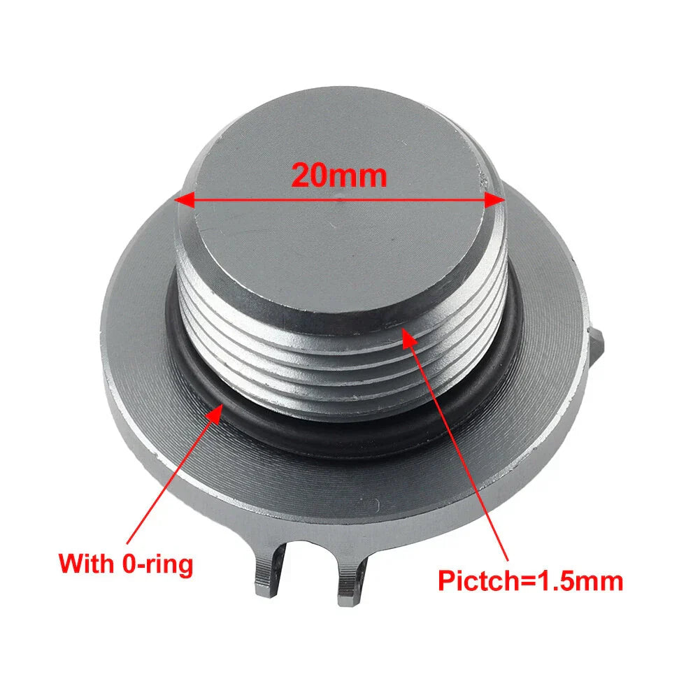 Red Engine Oil Filler Cap Cover for BENELLI TRK 502, Leoncino 500 (2017-2023)