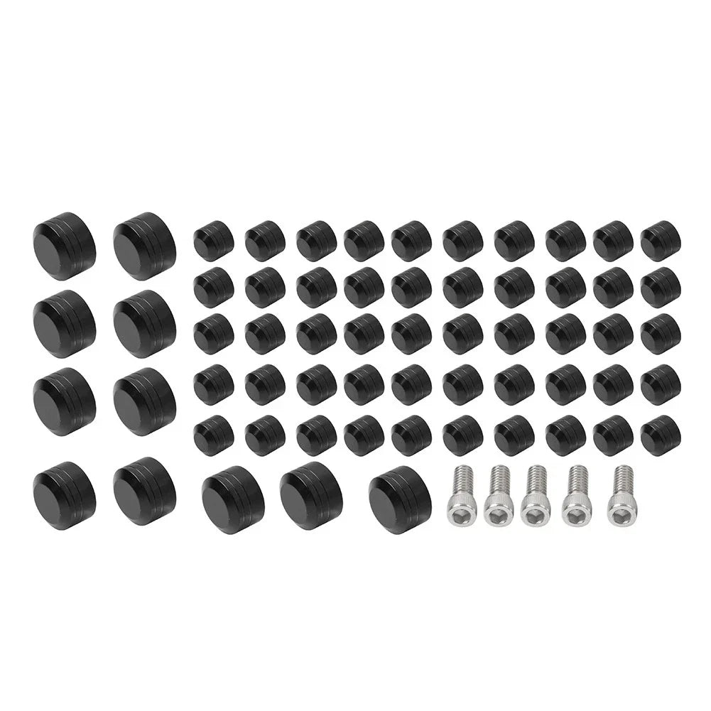 61X Engine Topper Screw Bolt Cap Kit for Harley Twin Cam Softail (2007-2017)