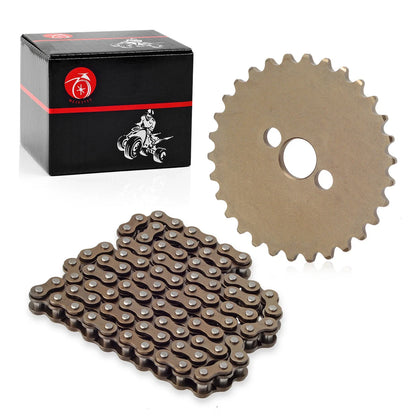 2 x Camshaft Sprocket 30T & Cam Timing Chain 90L for Honda CRF100F (2004–2013)