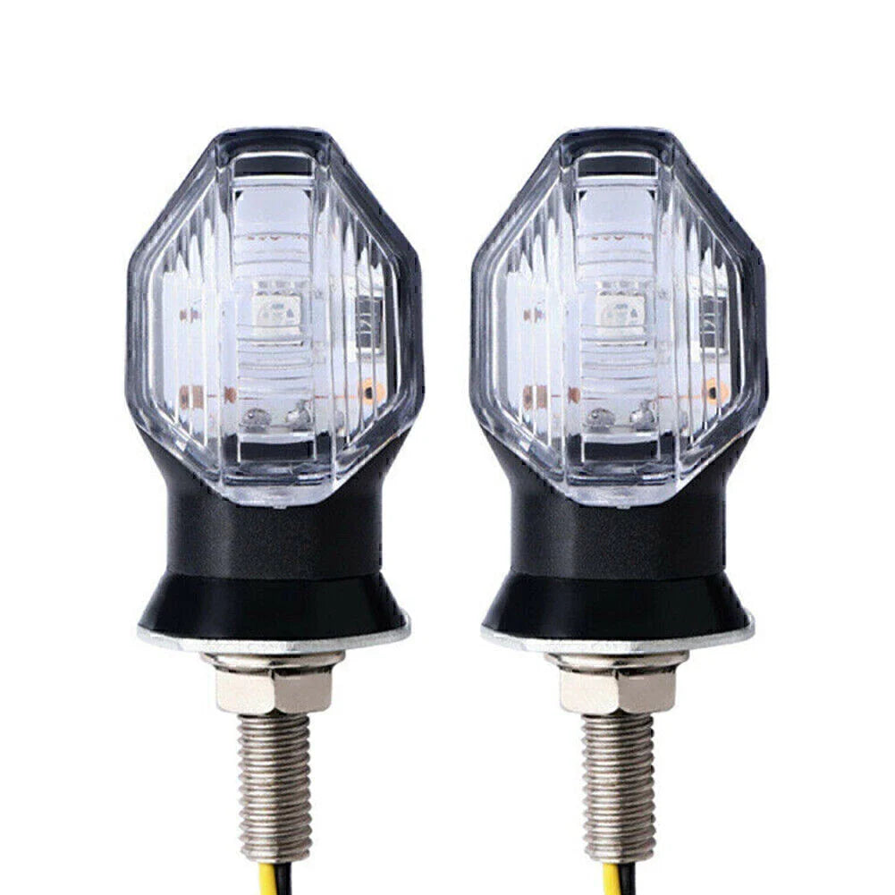 LED Turn Signal Lights for Motorcycle Universal Amber Indicator Lamp