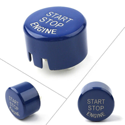 Blue Engine Start Stop Button Cover Trim for BMW 5 Series G30 (2017-2023)