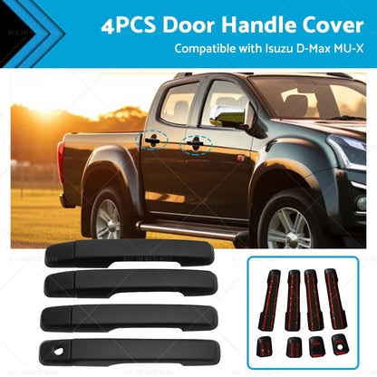 4PCS Door Handle Cover Trim for Isuzu D-Max MUX MU-X (2012-2015)