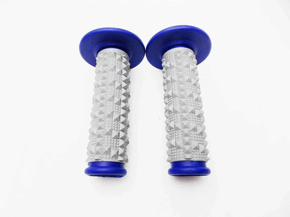 Yamaha MX Enduro Trail Forseti Blue Grey Diamond Handlebar Grip Set