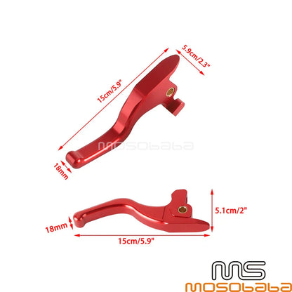 5.9'' Brake & Clutch Hand Lever Set for Harley Softail Fat Boy