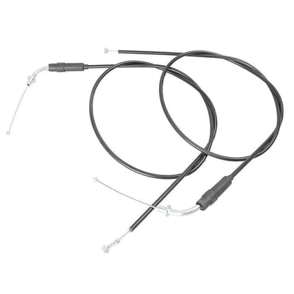 Black Steel Throttle Cables for Harley Sportster XL1200 XL883 (2004-2023)