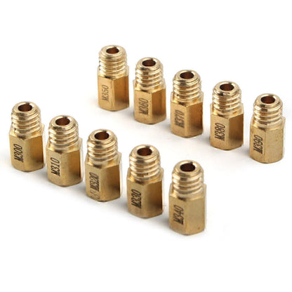 10Pcs Hex Main Jet for Mikuni VM TM TMX Carburetor (300-390)