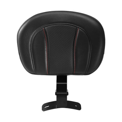 Black Front Rider Backrest for Harley Touring Road King Glide (2009-2023)