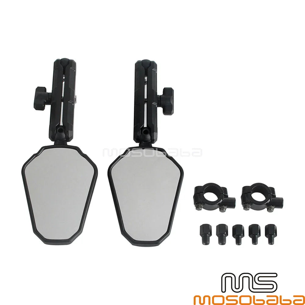 Universal Adjustable Side Rearview Mirrors 8mm/10mm for Honda Suzuki Yamaha
