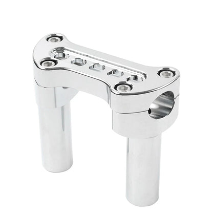 4" Chrome Handlebar Riser 1" Top Clamp for Harley Road Glide Softail (2001-2023)