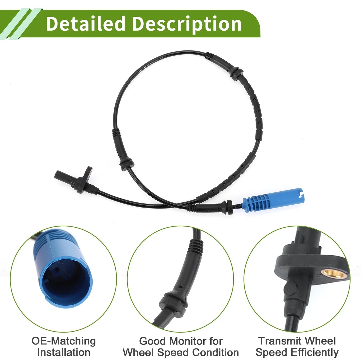 ABS Wheel Speed Sensor for BMW 745Li (2002-2003) V8 4.4L