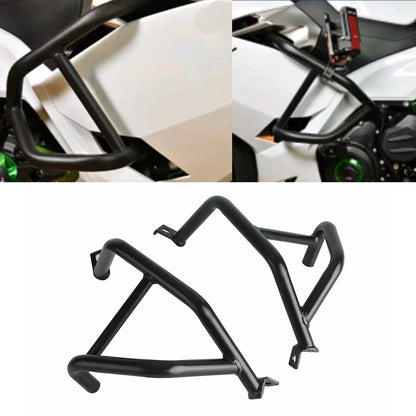 Black Engine Guard Crash Bar Protector for Kawasaki Ninja 250 400 (2018)