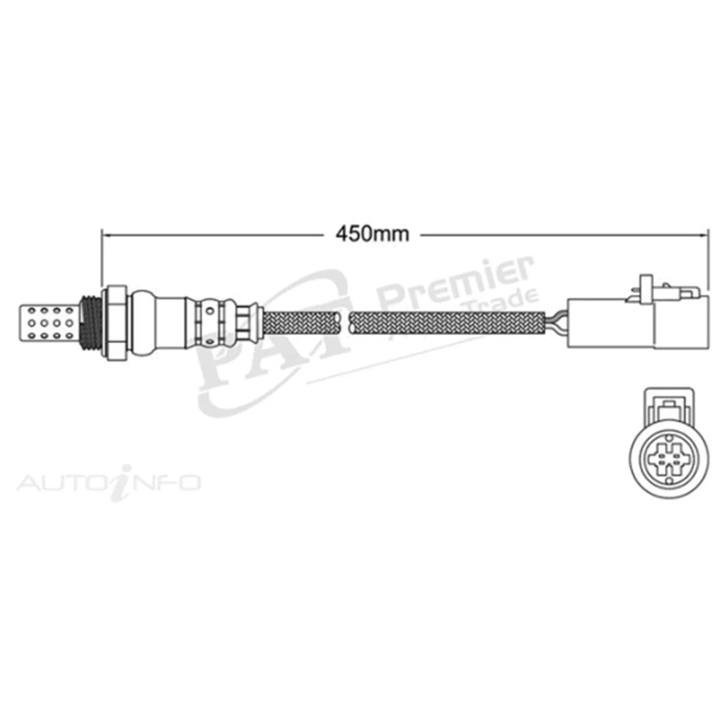 Oxygen O2 Sensor 4cyl 1.6L for Ford Fiesta (2010 - 2013)