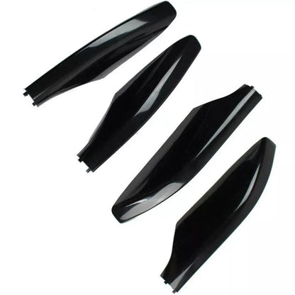 4 x Glossy Black Roof Rack Rail End Cover Caps for Toyota Prado (2010-2018)