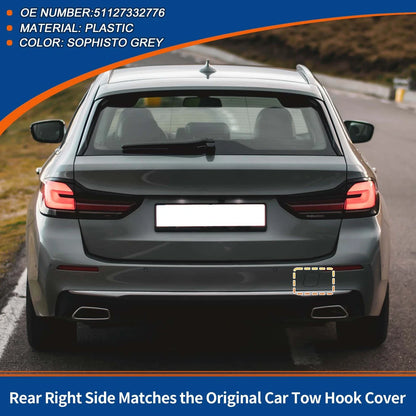 Tow Hook Cover for BMW 5-Series F10 Sophisto Grey