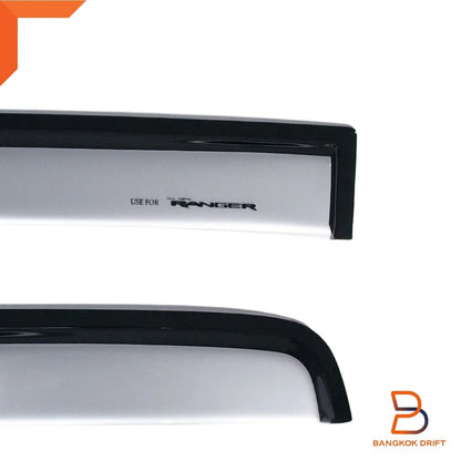 Silver Weather Shield Visor Sun Rain Guard for Ford Ranger (2022-2024)