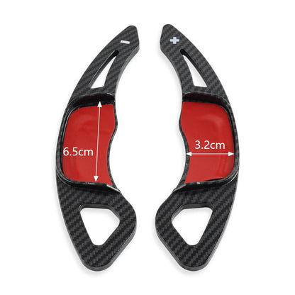 Carbon Fiber Steering Wheel Paddle Shifter Extensions for VW Golf 2015-2020