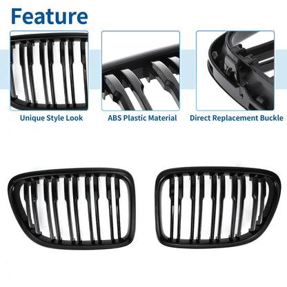 1 x Gloss Black Front Upper Grille for BMW X1 (2009 - 2015)