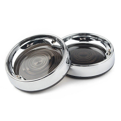 Turn Signal Bezels Smoke Lens Covers for Harley Touring Road King (2009-2023)