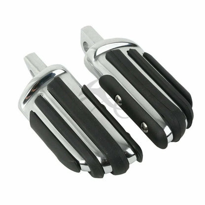 Chrome Passenger Footpeg Pilot Pegs for Harley Touring (1993-2025)