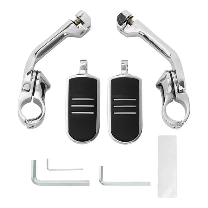 1 1/4" Long Angled Foot Pegs for Harley