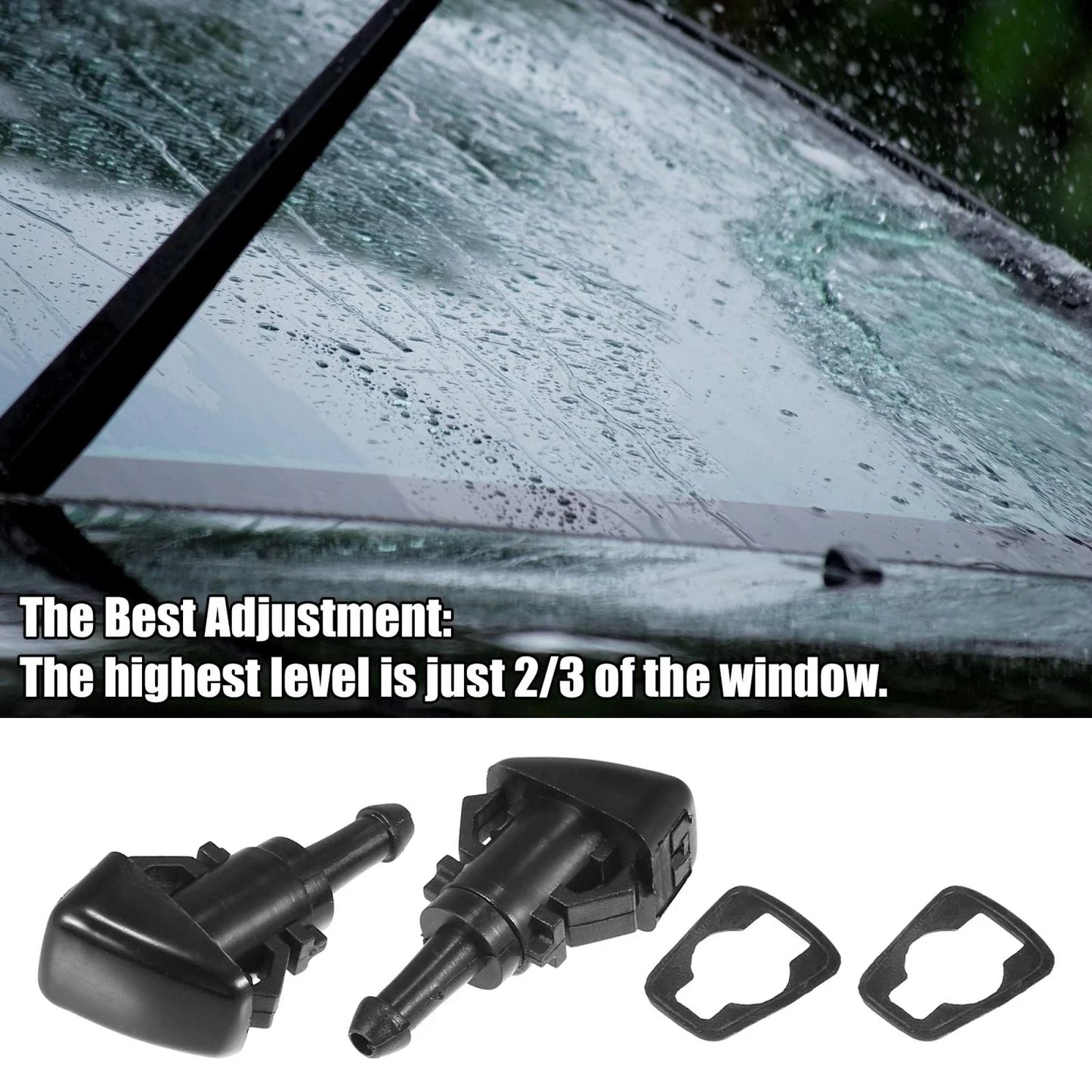 6 x Front Windshield Washer Nozzles for Chrysler 300C (2004-2010)