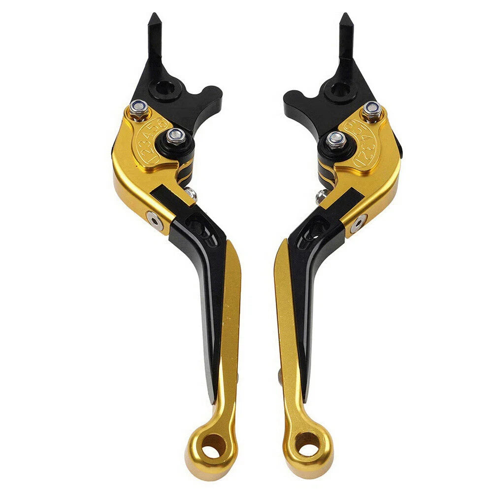 CNC Extendable Brake Clutch Levers for Honda CBR650R CB650F (2014-2023) Gold
