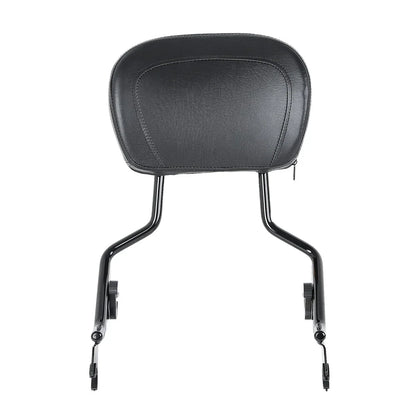 Black Sissy Bar Backrest Luggage Rack for Harley Touring (2014-2025)