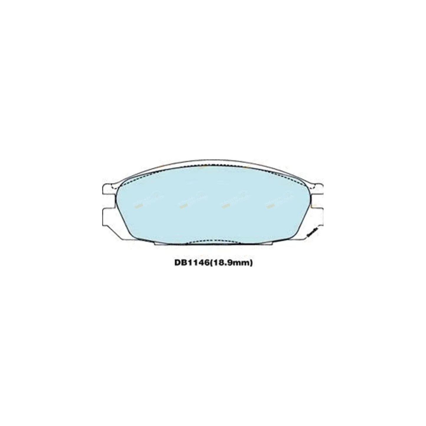 4WD Rear Disc Brake Pad Set for Ford Raider UV 4cyl 2.6L G6 (1991-1993)