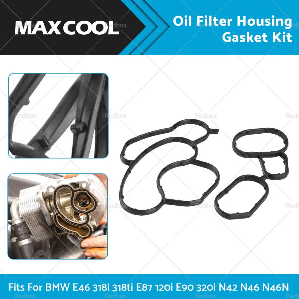 Oil Filter Housing Gasket for BMW E46 318, E87 120i, E90 320i (2001-2011)