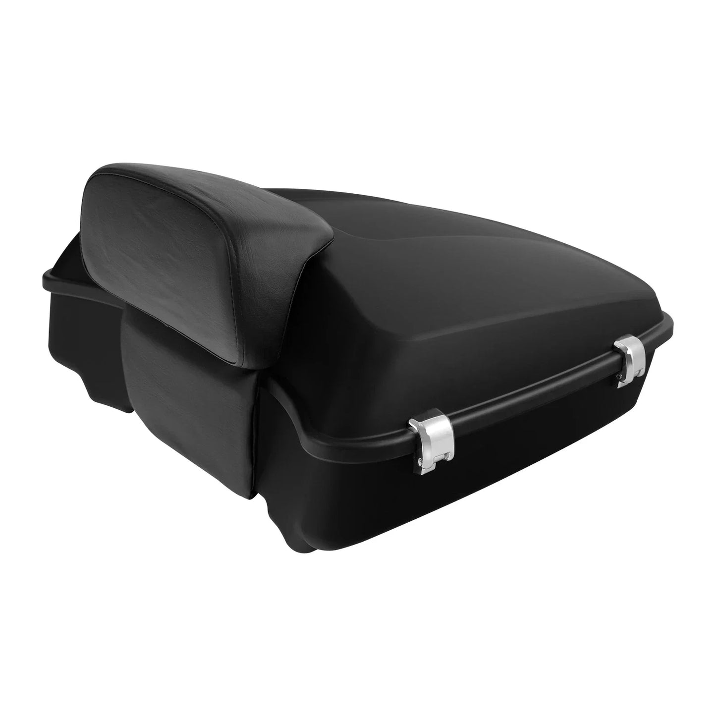 Matte Chopped Trunk Backrest Solo Mount Rack for Harley Low Rider (18-25)