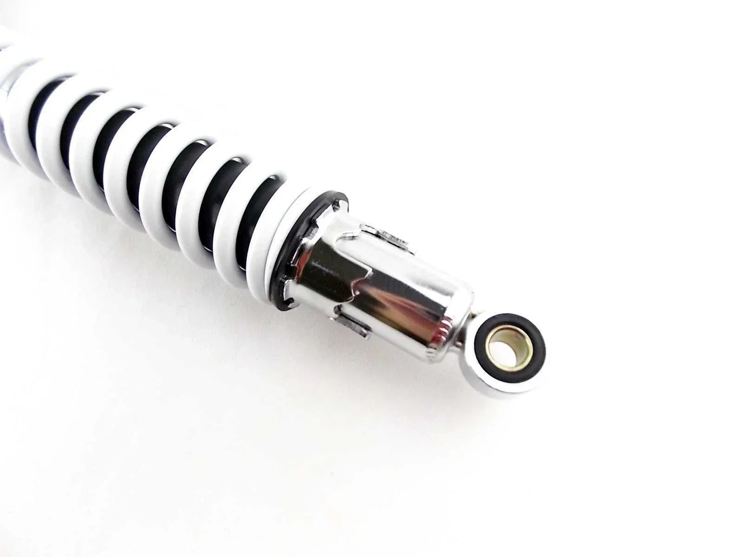 400mm White/Chrome Rear Shock Absorbers for Suzuki RM400