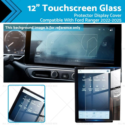 12" Touchscreen Glass Protector for Ford Ranger (2022-2025) Display Cover