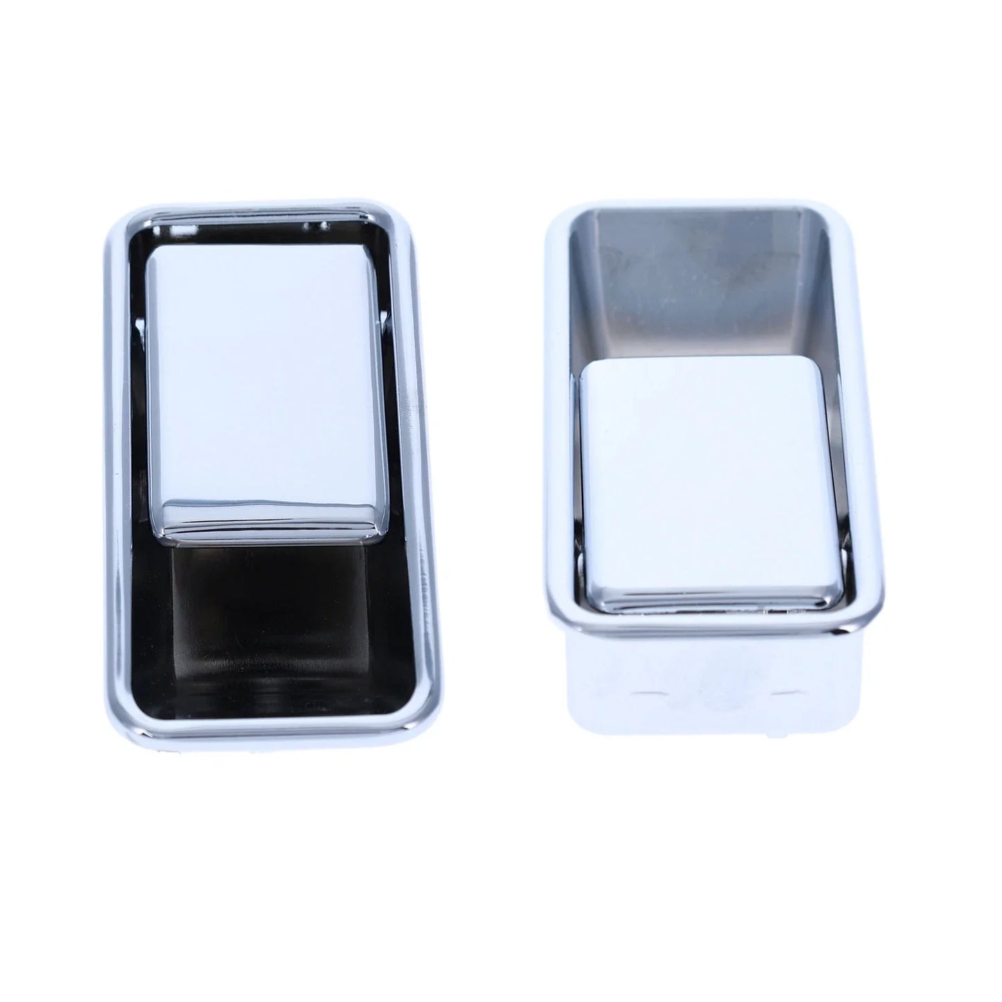 2pcs Front LH+RH Chrome Outer Door Handle for Half Door Jeep Wrangler TJ (1997–2006)