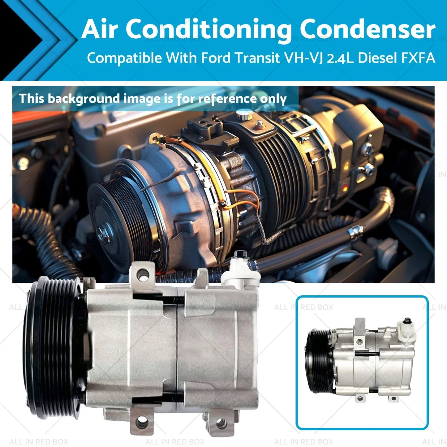 Air Conditioning Compressor for Ford Transit VH-VJ 2.4L Diesel (2006-2014)